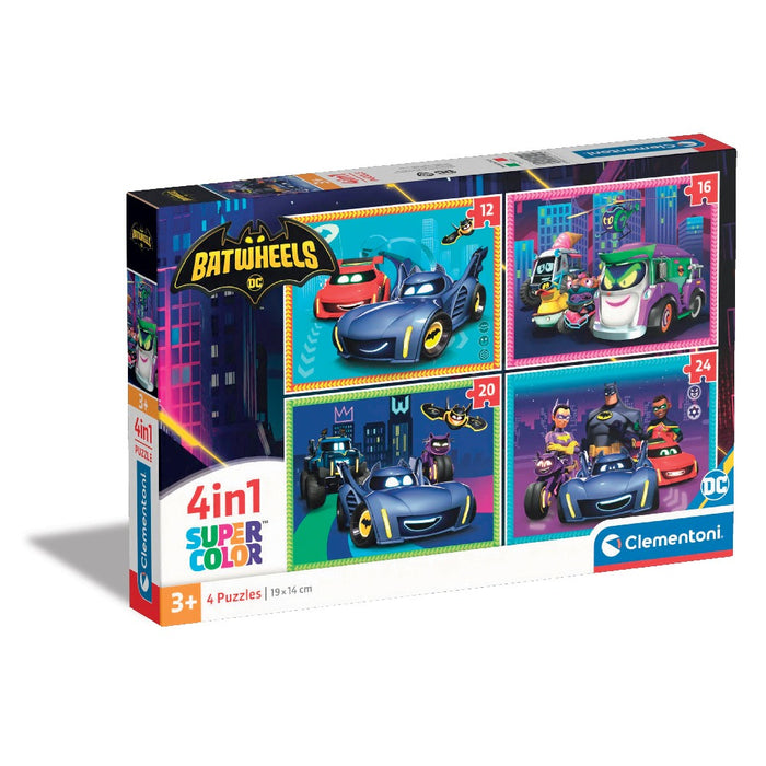 Clementoni 4 in 1 children's puzzle - Batwheels
