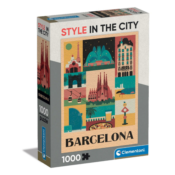 CLEMENTONI 1000h Puzzle STYLE IN THE CITY BARCELONA