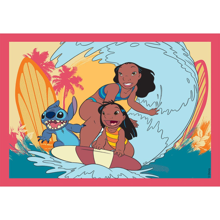 CLEMENTONI 4 in 1 Disney Stitch Puzzle