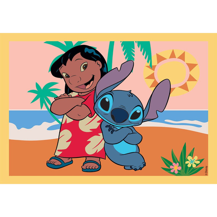 CLEMENTONI 4 in 1 Disney Stitch Puzzle