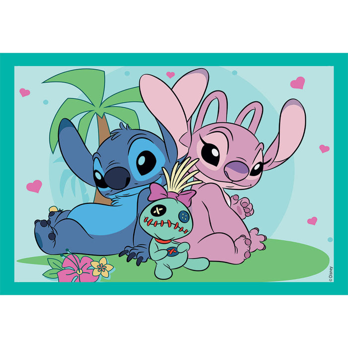 CLEMENTONI 4 in 1 Disney Stitch Puzzle