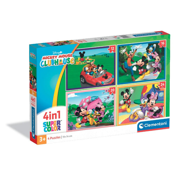 Children's puzzle Clementoni 4 in 1 - Mickey Mouse Clubhouse