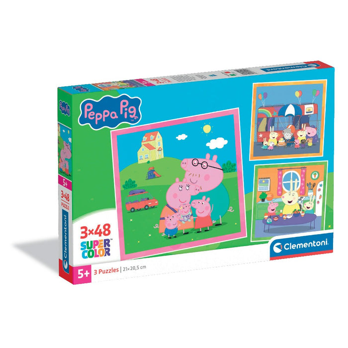 CLEMENTONI 3x48 pieces Peppa Pig puzzle