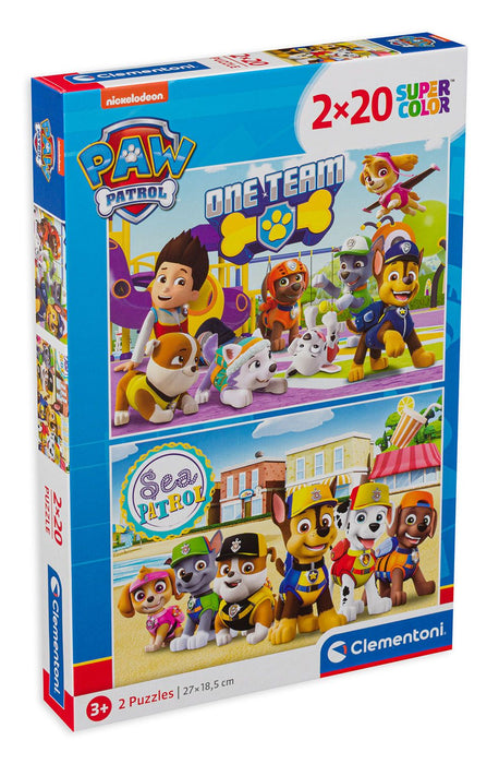Clementoni puzzle of 2 x 20 pieces - Paw Patrol