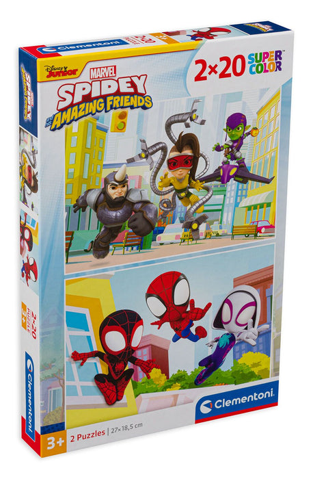 Clementoni puzzle 2 x 20 pieces - Spidey and friends