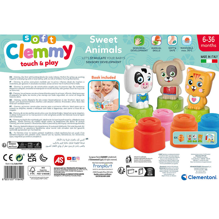 Clementoni Soft Clemmy Play Set - Animals, 10 pieces