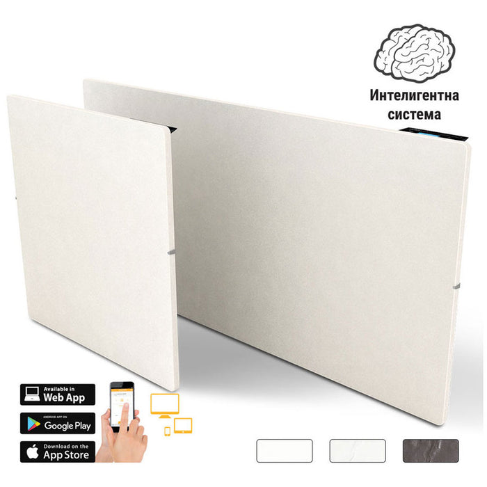 Convector CLIMASTAR STAR Wi-Fi 2000 WHITE HEATED AREA UP TO 25.00 m², WHITE RELIEF, WI-FI