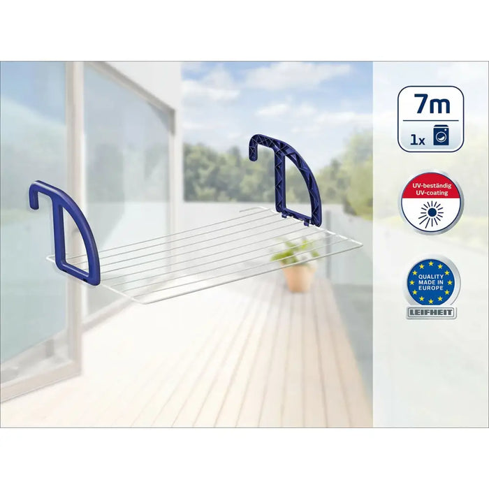 Clothes Line Leifheit Classic 70 For hanging on the balcony White - Почистване Прахосмукачки И Гладене<<<Дом