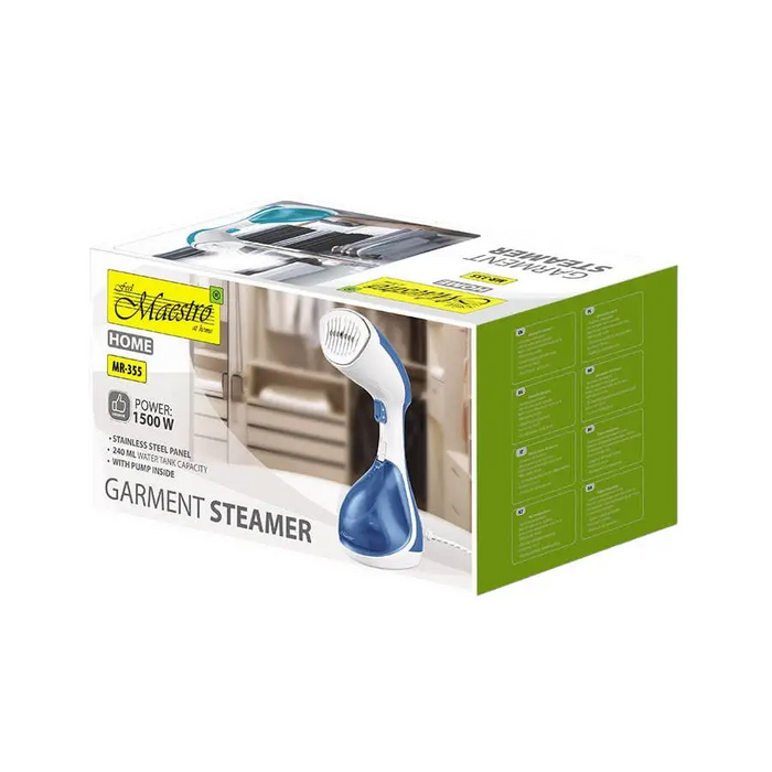 Clothes steamer 1500W Maestro MR-355-AQUAMARINE - Evaporation dishesAGD-PAW<<<Home Appliance - ProductsAGD<<<ActionPL