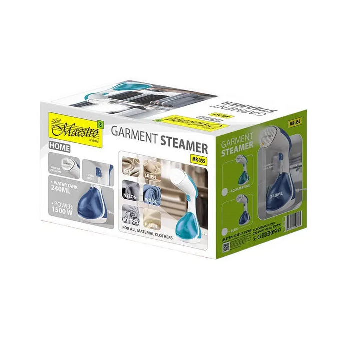 Clothes steamer 1500W Maestro MR-355-AQUAMARINE - Evaporation dishesAGD-PAW<<<Home Appliance - ProductsAGD<<<ActionPL