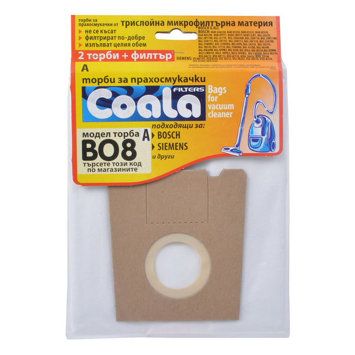 VACUUM CLEANER BAGS COALA BAG. FOR DUST. TONI BO8-A COAL 3 PCS