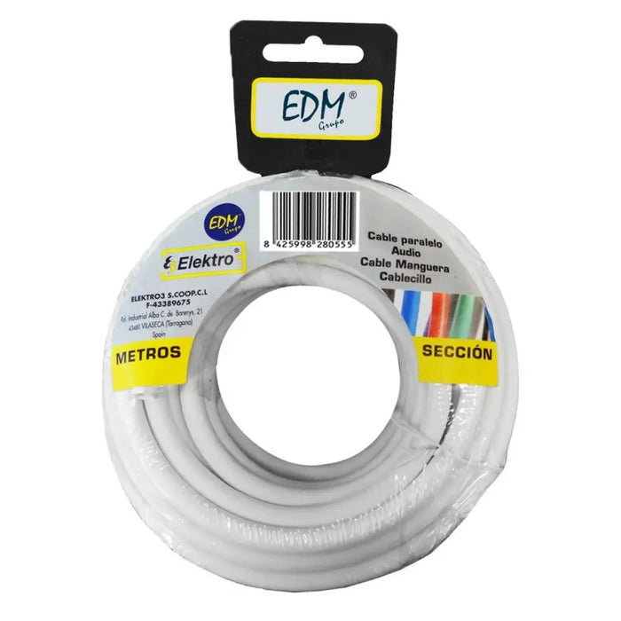 Coaxial TV Antenna Cable EDM 28124 White 20 m 2 x 2,5 mm - Електроника Телевизори<<<Компютри|