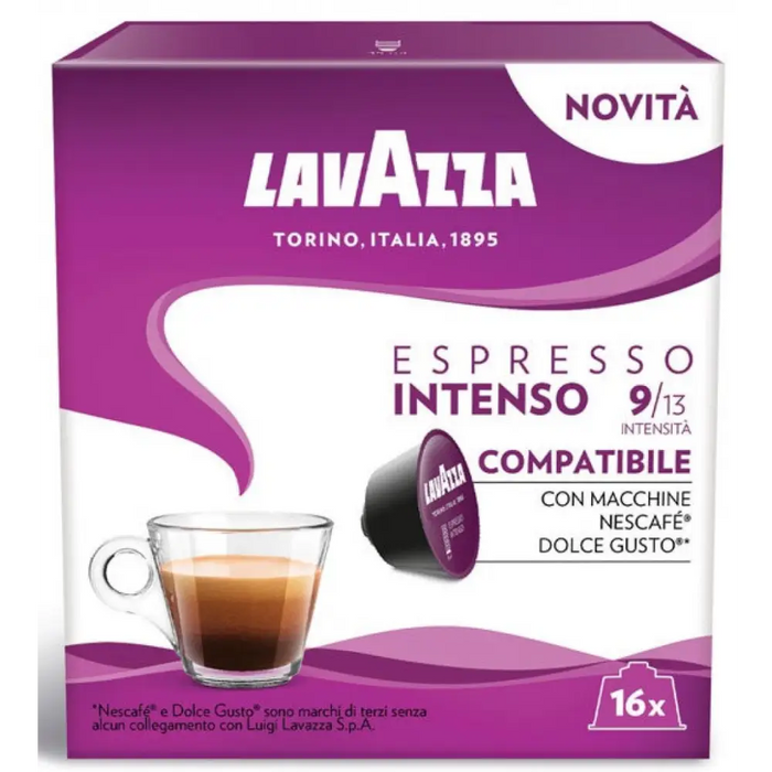 COFFEE CAPSULES LAVAZZA DG ESPRESSO INTENSO 16 PCS - Кафе и аксесоари<<<Кафемашини<<<Малки