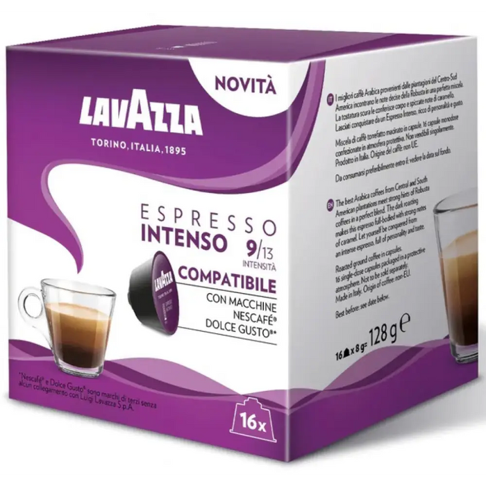 COFFEE CAPSULES LAVAZZA DG ESPRESSO INTENSO 16 PCS - Кафе и аксесоари<<<Кафемашини<<<Малки