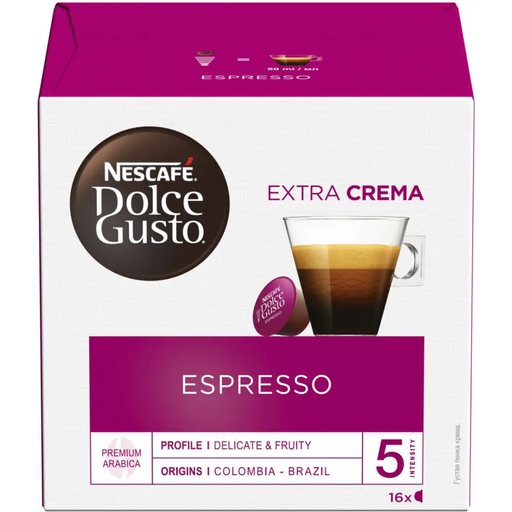 Coffee capsules NESCAFE Dolce Gusto Espresso 16 drinks - Кафе и аксесоари<<<Кафемашини<<<Малки