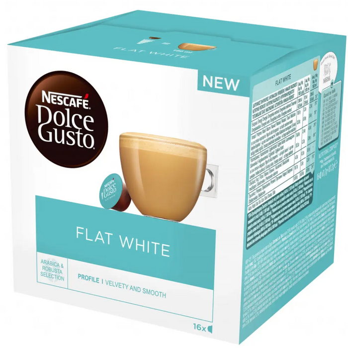 Coffee capsules NESCAFE Dolce Gusto Flat White 16 drinks - Кафе и аксесоари<<<Кафемашини<<<Малки