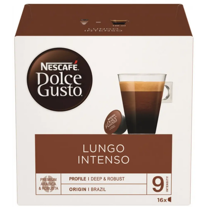 Coffee capsules NESCAFE Dolce Gusto Lungo Intenso 16 drinks - Кафе и аксесоари<<<Кафемашини<<<Малки