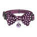 Collar set Dogness for cats 2 pcs (Calamus Purple/Polka Dot Purple) - Walking and transportation<<<Pets<<<InnproXML