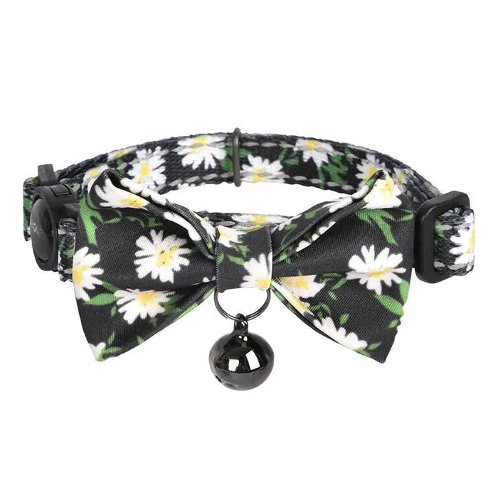 Collar set Dogness for cats 2 pcs (Daisy Black/Waterproof Red) - Walking and transportation<<<Pets<<<InnproXML