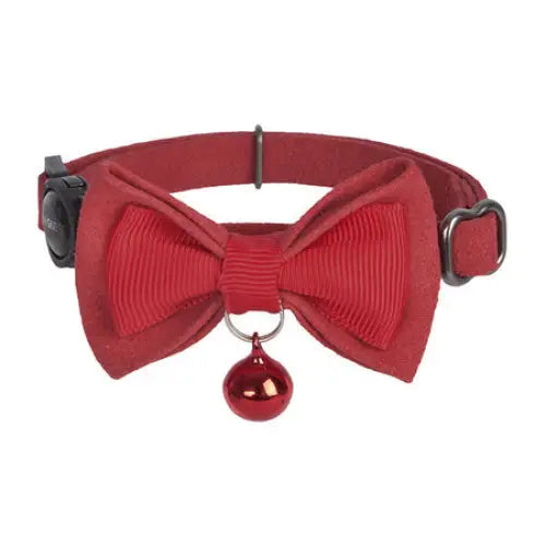 Collar set Dogness for cats 2 pcs (Genuine Leather Red/Fiber Black) - Walking and transportation<<<Pets<<<InnproXML