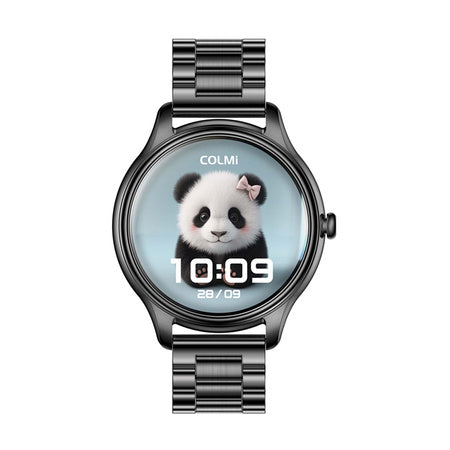 COLMI L28 Smart Watch (black + black steel strap)