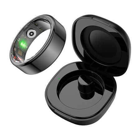 COLMI R02 Smart Ring, size 11, 20.3 mm (black) + charging case