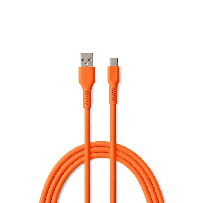 CABLE COLORUM USB-A TO USB-C 1.8M ORANGE