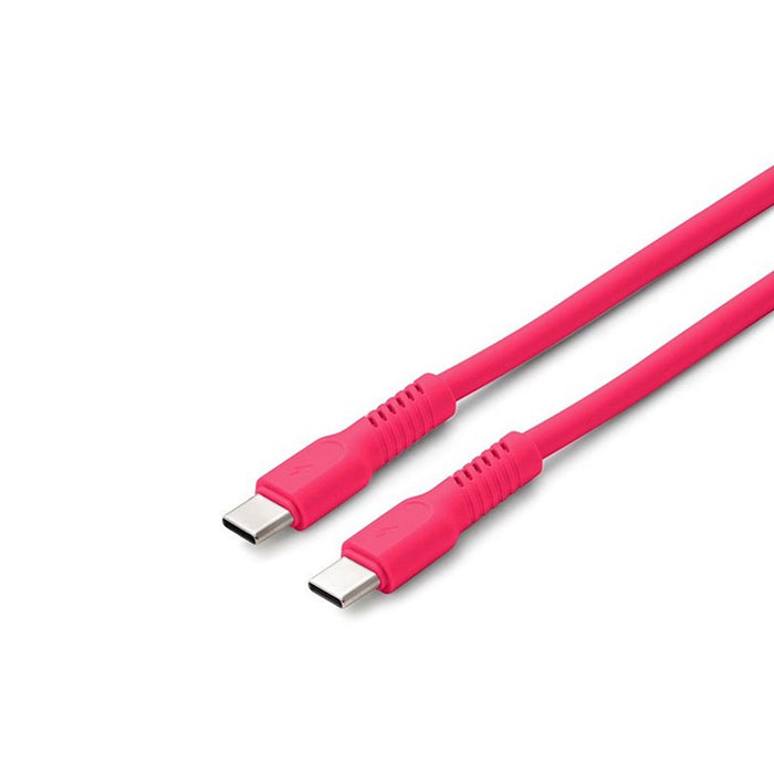 CABLE COLORUM USB-C TO USB-C 1.8M RED