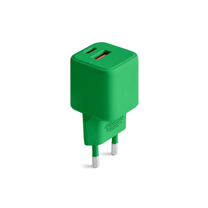 CHARGER 220V COLORUM USB-A/C 30W GAN GRN USB A - 18 W, USB-C 30 W