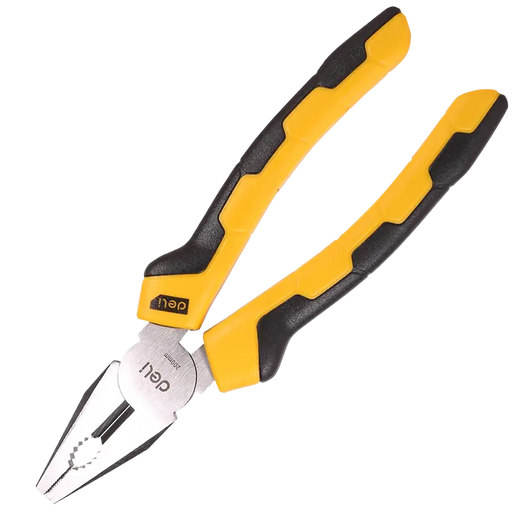 Combination pliers 8’’ Deli Tools EDL2008 (yellow) - Pliers<<<Tools<<<InnproXML