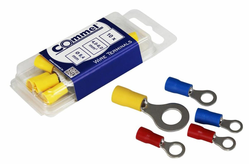 CABLE TERMINAL RING Φ8.4MM 4-6MM2 10PCS