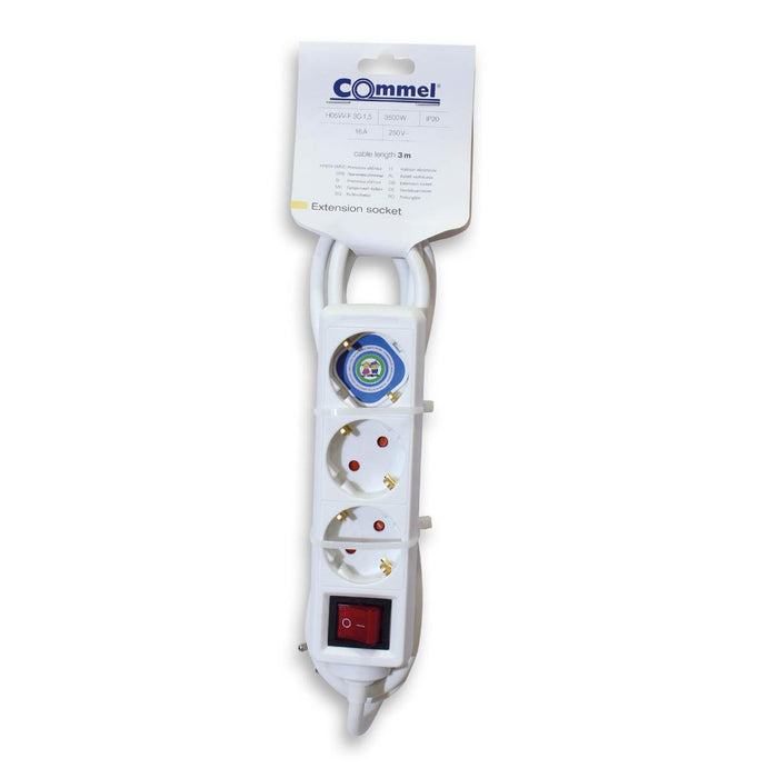 SPLITTER 3 SOCKETS WRENCH 3M WHITE COMMEL