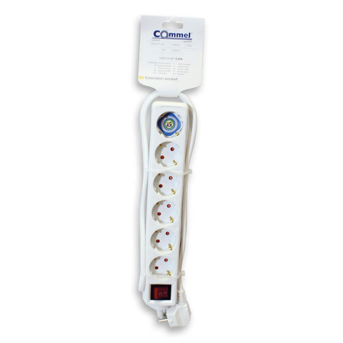SPLITTER 6 SOCKETS WRENCH 1.4M WHITE COMMEL