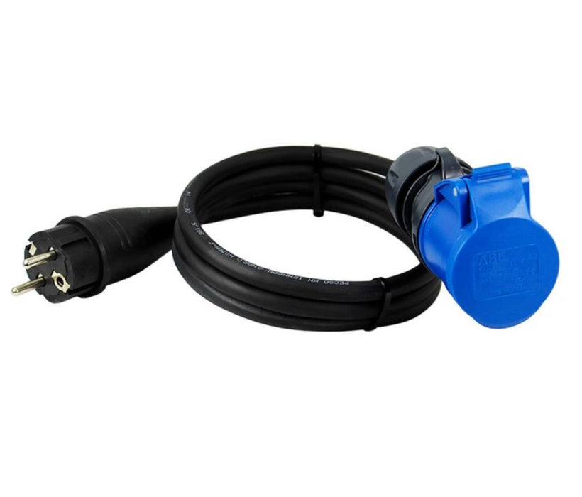 ADAPTER WITH CABLE H05RR-F 3GX1 FROM SHUKO TO CEE 2P+T 16A 1.5M COMMEL