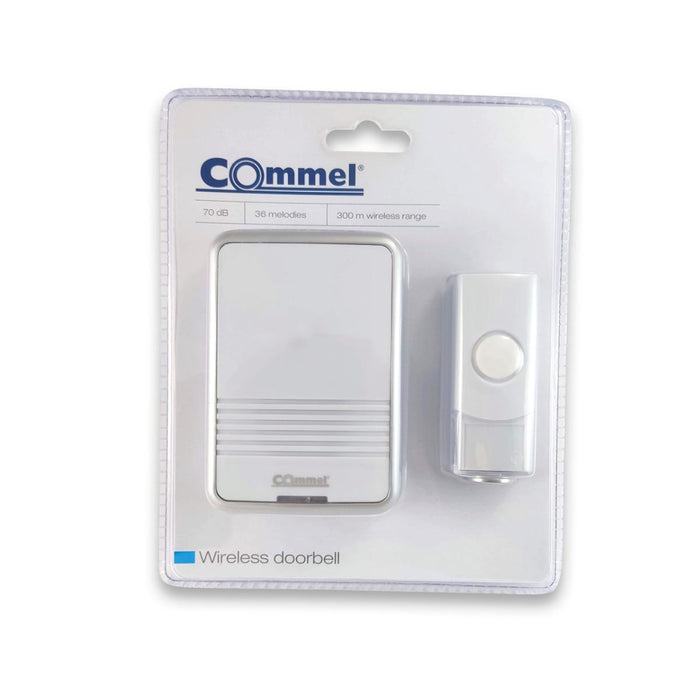 WIRELESS BELL WHITE LED 300M COMMEL