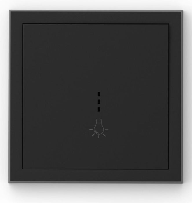 BUTTON WITH BLACK COMMEL FRAME