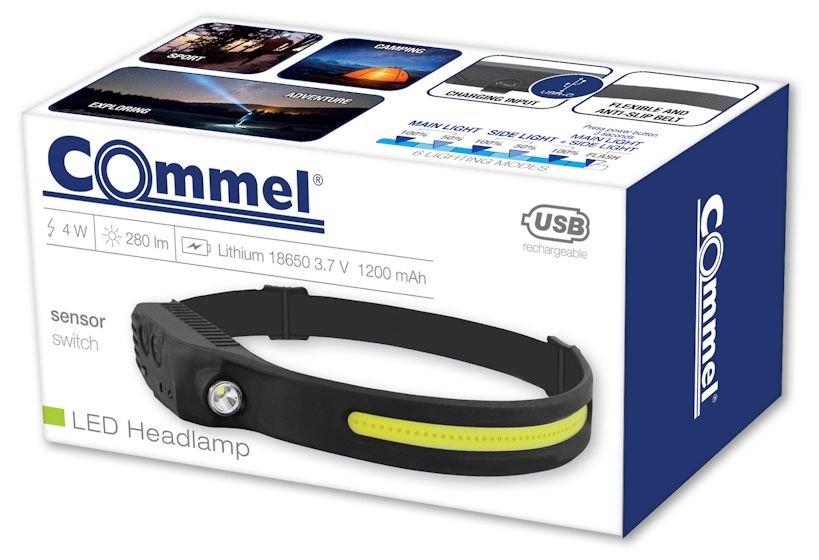 HEADLIGHT LED 4W 280LM 1200MAH COMMEL