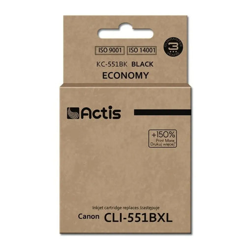 Compatible Ink Cartridge Actis KC-551Bk Black - Оригинални Касети с Мастило<<<Електроника Периферни и резервни