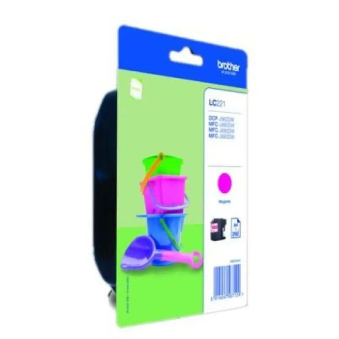 Compatible Ink Cartridge Brother LC221M Magenta Blue - Електроника Периферни и резервни части<<<Компютри|