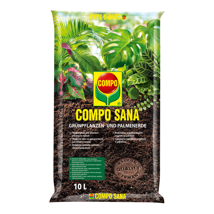 MANURE SUBSTRATE FOR GREEN PLANTS AND PALMS 10L COMPO