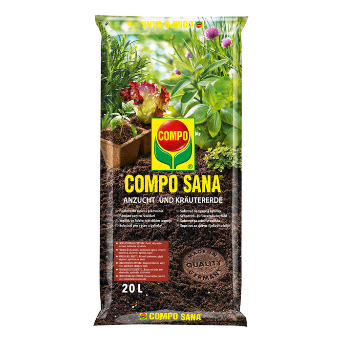 SOIL SUBSTRATE FOR SEEDLINGS AND HERBS 20L COMPO