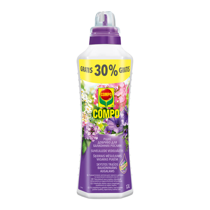 LIQUID FERTILIZER FOR INDOOR AND BALCONY PLANTS 1.3L COMPO