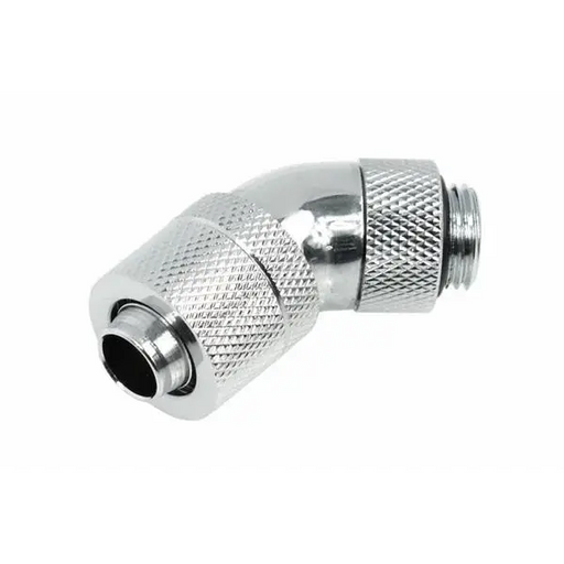 Compression fitting Alphacool HF 13/10 - G1/4 45° Swivel Chrome - Фитинги<<<Водно охлаждане<<<ValiAPI