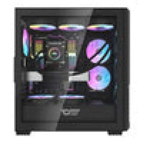 Computer case Darkflash DF2100 + 4 ARGB fans (black) - With fan<<<PC Cases<<<Gaming<<<InnproXML