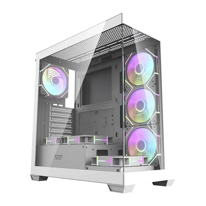 Computer case Darkflash DS900 (white) + 7 ARGB Fans - With fan<<<PC Cases<<<Gaming<<<InnproXML