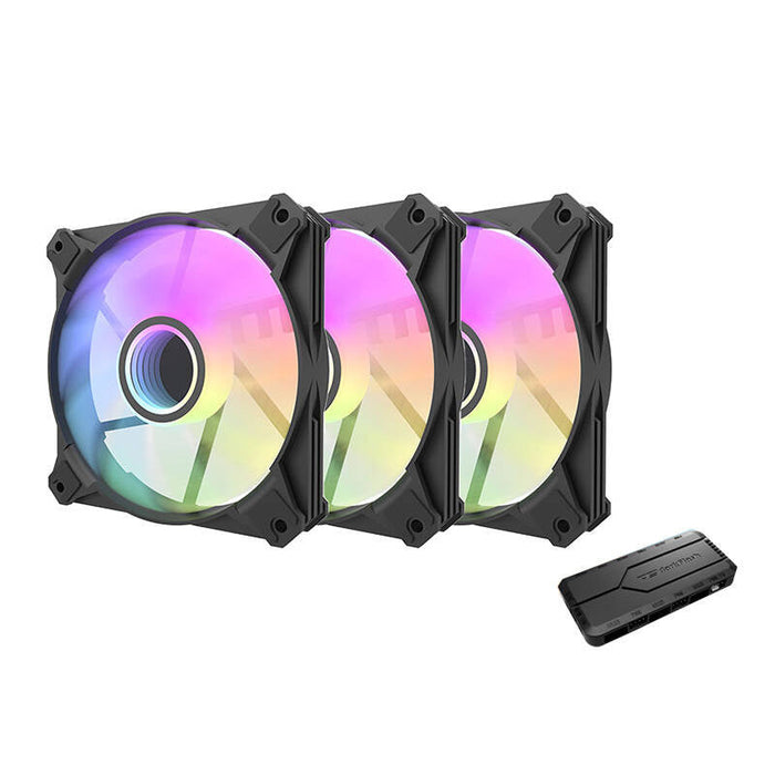Computer fan set Darkflash INF8 ARGB 3in1 120x120 (black) - Fans<<<Computer cooling<<<Gaming<<<InnproXML