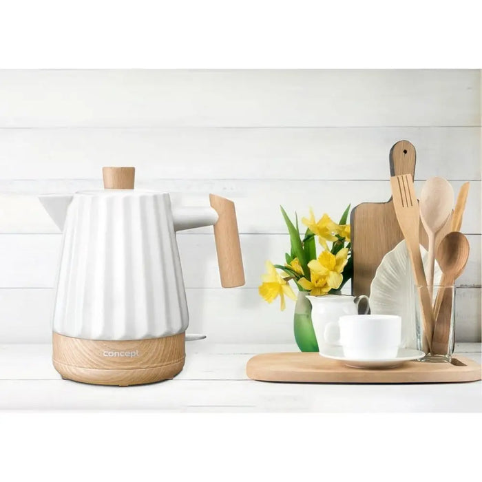 Concept RK0090 Ceramic electric kettle 1.5 l White - Electric kettlesAGD-CZE<<<Home Appliance - ProductsAGD<<<ActionPL