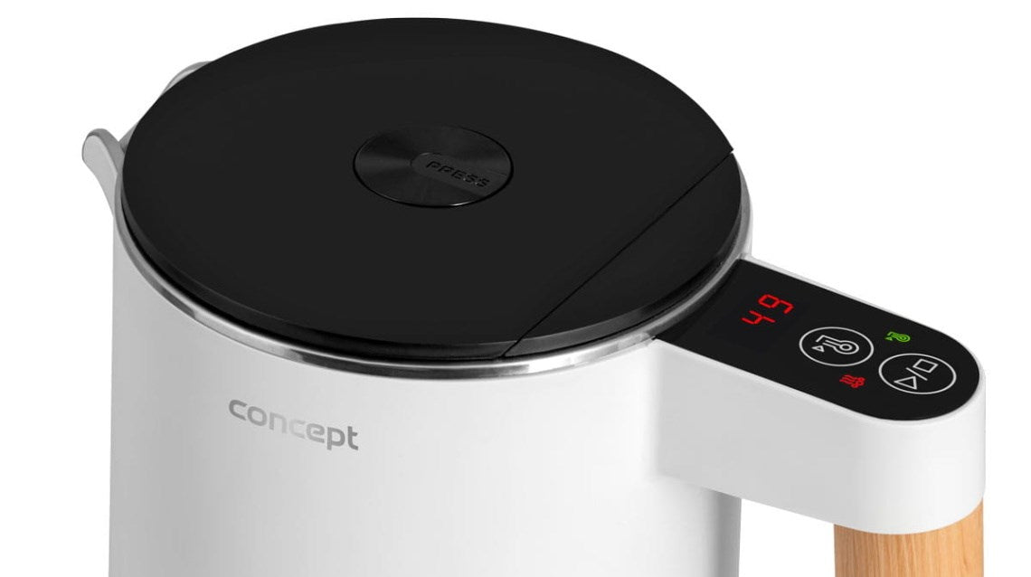 Stainless Steel Kettle White 1.5 l Salt & Pepper Concept RK3300