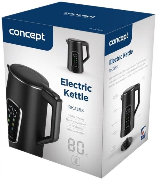 Concept RK-3385 Electric kettle 1.7 L 2200 W Black