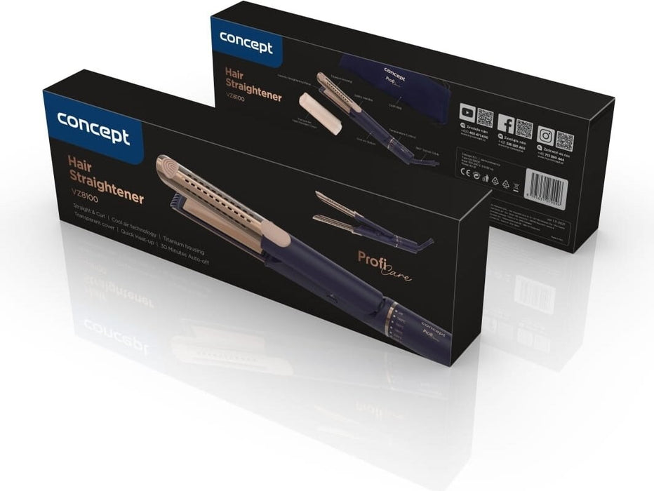 Concept PROFI Care VZ8100 Hair straightener blue, gold